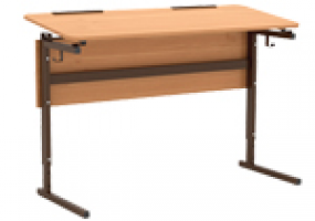 Cтол 2-м. регулир. высота и наклон столешницы 0 или 10° 3-5 гр. 1200x500x(580,640,700)мм