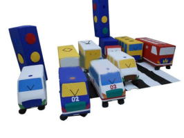 Игровой набор «Светофорчик» (машинки на колесах) 0,5 м3. 30 кг.