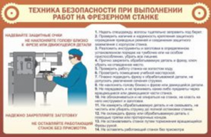 ТБ при выполнении работ на фрезерном станке