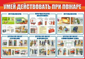 Умей действовать при пожаре
