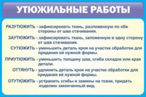 Утюжильные работы